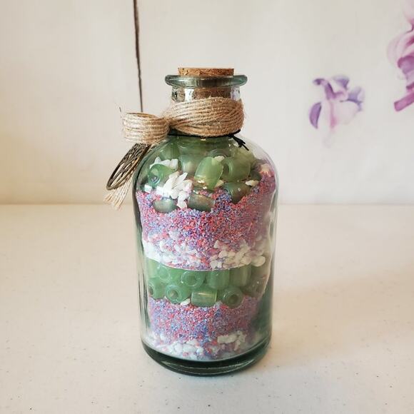 Unbranded Decorative Sand Tree Of Life Tinted Glass Bottle - Picture 7 of 9